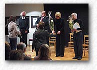 Jürgen Kursawa, Frank Düppenbecker, Christel Lueb und Rolf Berg (sen.)